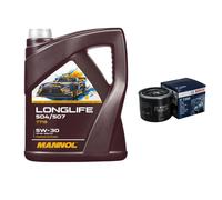 Bosch Filtro 5L mannol Longlife 504/507 5W-30 per Subaru Forester Sh _ 2.0 AWD