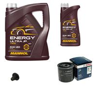 Bosch Filtro 6 L mannol Energia Ultra JP 5W-20 per Chrysler Voyager IV 3.3 300
