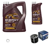 Bosch Filtro 6 L mannol Energia Ultra JP 5W-20 per Hyundai IX20 1.4 1.6 Matrice