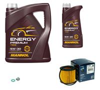 Bosch Filtro 6 L mannol Energy Premium 5W-30 per Toyota Auris 1.8 Hybrid 1.6
