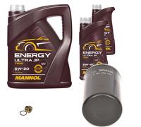Bosch Filtro 7 L mannol Energia Ultra JP 5W-20 per Rover 800 Hatchback 825 D/SD