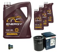 Bosch Filtro 8 L mannol 5W-30 Energia per Nissan Pick-Up 2.5 Td 4WD Terrano II