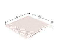 BOSCH Filtro Aria abitacolo KIA 2,4 2,2 971332F000 P87902F000 P87902F000A