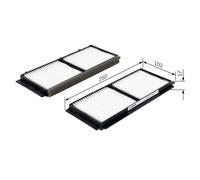 BOSCH Filtro Aria abitacolo MAZDA 1,6 2,0 BBP261J6X BBP261J6X9A