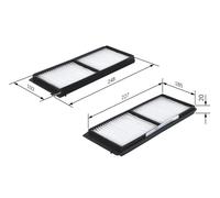 BOSCH Filtro Aria abitacolo MAZDA MAZDA (CHANGAN) 1,3 1,5 D65161J6X D65161J6X9A