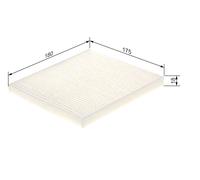 BOSCH Filtro Aria abitacolo MITSUBISHI 1,2 1,0 AY684NS025 MZ600152 AY685NS025