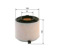BOSCH Filtro aria AUDI 3,0 8W0133843