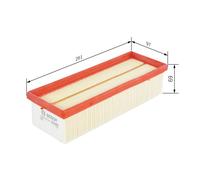 BOSCH Filtro aria DACIA 1,5 165464064R 8200985420