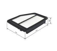 BOSCH Filtro aria HONDA 1,8 1,6 17220-R1A-A01