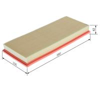BOSCH Filtro aria JAGUAR 2,1 2,5 C2S11215 C2S51377 1X439601AA 1X439601AB