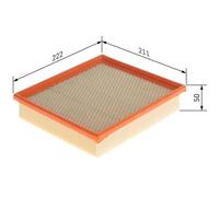 BOSCH Filtro aria JEEP CHRYSLER LANCIA 3,0 04861688AA K04861688AA K04861688AB