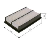 BOSCH Filtro aria MAZDA 2,0 2,2 16546HA00B LF5013Z40 LF5013Z40A LF5013Z409A