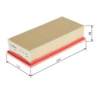 BOSCH Filtro aria MITSUBISHI SMART 1,5 A6390900501 MR993130 6390900501 MZ690977