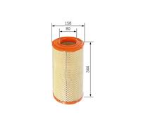 BOSCH Filtro aria per IVECO 2,8 2,5 1908233 5021107521 1908868 500055021