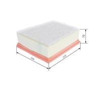 BOSCH Filtro aria RENAULT MERCEDES-BENZ 1,5 1,6 165007121R A6080940700