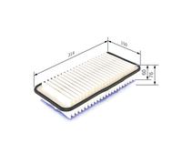 BOSCH Filtro aria TOYOTA 1,4 178010N020