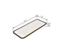 BOSCH Filtro aria TOYOTA ASTON MARTIN 1,3 1,0 1780140040