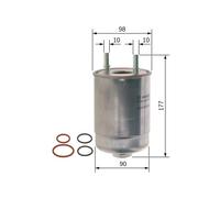 BOSCH Filtro Carburante Adatto per RENAULT Scénic Megane e SUZUKI (N 2067)