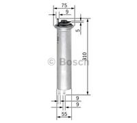 BOSCH Filtro Carburante Filtro Filtro Tubo Adatto Per BMW 5 Serie