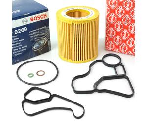 Bosch Filtro + Elring Guarnizione per BMW 1- 2- 3er E91 5er E60 E61 6er 7er X3