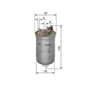 BOSCH 0 450 906 267 Filtro carburante per VW GOLF III (1H1) GOLF II (19E, 1G1)