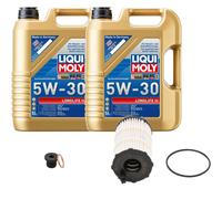 Bosch Filtro Olio 10 L Liqui Moly Longlife 3 5W-30 per Audi A5 S5 Quattro RS5