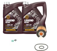 BOSCH Filtro Olio 10 L MANNOL 0W-20 Legend Ultra Per Toyota RAV 4 IV 2.5 Hybrid