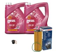 BOSCH Filtro Olio 10 L MANNOL Diesel TDI 5W-30 Per Audi A6 Allroad 3.0
