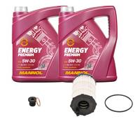 BOSCH Filtro Olio 10 L MANNOL Energy Premium 5W-30 Per Audi A5 S5 Quattro RS5 A4
