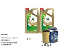 Bosch Filtro Olio 10 L Originale castrol edge FST 5W-30 Metallo per