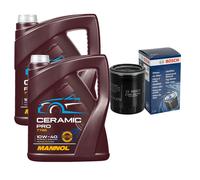 BOSCH Filtro Olio 10L MANNOL Ceramic Pro 10W-40 Per Mitsubishi Mirage/Space Star