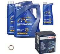 BOSCH Filtro Olio 11 L MANNOL Defender 10W-40 Per Audi A6 Avant 4G5 C7
