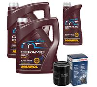 BOSCH Filtro Olio 11L MANNOL Ceramic Pro 10W-40 Per Mitsubishi Mirage/Space Star