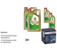 BOSCH Filtro Olio 12 L Castrol EDGE 5W-30 LL Per VW Touareg 5.0 V10 TDI
