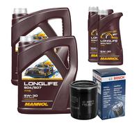 BOSCH Filtro Olio 12L MANNOL Longlife 504/507 5W-30 Per Mitsubishi Mirage/Space