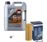 Bosch Filtro Olio 5 L Liqui Moly Top Tec 4200 5W-30 per VW Caddy II Box 1.9 Sdi