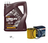 BOSCH Filtro Olio 5 L MANNOL 5W-30 Longlife Per Volvo V40 1.8 LPG 1.6 2.0