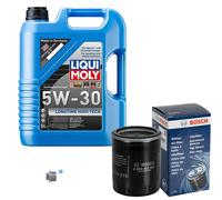 BOSCH Filtro Olio 5L Liqui Moly Longtime High Tech 5W-30 Per Fiat Stilo 1.4 16V