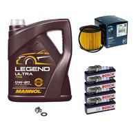 BOSCH Filtro Olio 5L MANNOL 0W-20 Legend Ultra Per Toyota Auris 1.8 Hybrid 1.6