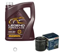 BOSCH Filtro Olio 5L MANNOL Legend Formula C5 0W-20 Per KIA Picanto 1.0 JA YB