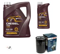 BOSCH Filtro Olio 6 L MANNOL Diesel TDI 5W-30 Per BMW 3er Cabriolet 320i 325i Z1