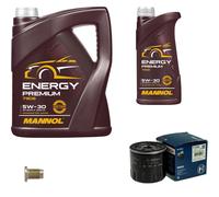 BOSCH Filtro Olio 6 L MANNOL Energy Premium 5W-30 Per Alfa Romeo GT 1.8 TS 145