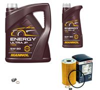 BOSCH Filtro Olio 6 L MANNOL Energy Ultra JP 5W-20 Per Hyundai Genesis Coupe