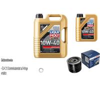 Bosch Filtro Olio 6L Liqui Moly Scorrevolezza 10W-40 per Hyundai Kia Matrice 1.6