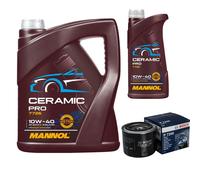 BOSCH Filtro Olio 6L MANNOL Ceramic Pro 10W-40 Per Subaru Forester SH 2.0 AWD
