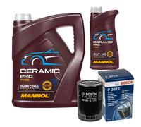 BOSCH Filtro Olio 6L MANNOL Ceramic Pro 10W-40 Per VW Caddy II Kasten 9K9A 1.9 D