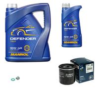 BOSCH Filtro Olio 6L MANNOL Defender 10W-40 Per Toyota Corolla Compact 1.4