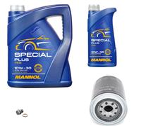 Bosch Filtro Olio 6L mannol Special Plus 10W-30 per Hyundai H100 Box H-1 2.5 D