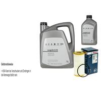 BOSCH Filtro Olio 6L VW LongLife IV FE 0W-20 Per Golf VII 5G1 BQ1 BE1 BE2