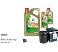 BOSCH Filtro Olio 7 L Castrol EDGE 5W-30 Per Nissan Pick-Up 2.5 TD 4WD Terrano